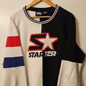 Starter Vintage Colorblock Sweatshirt Mens XL - Blue/White/Red